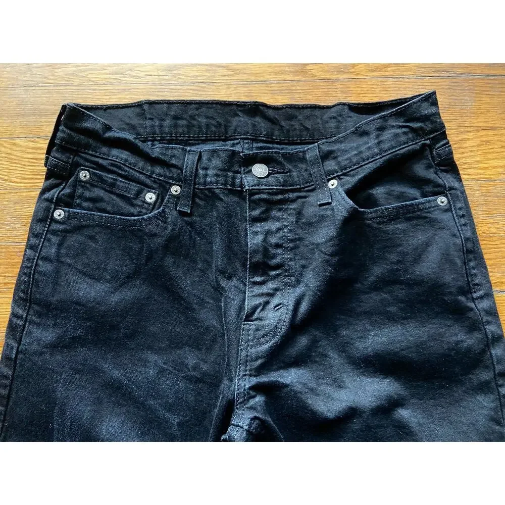 LEVI'S 541 Black Straight-Fit Flex Jeans Mens sz 32x30